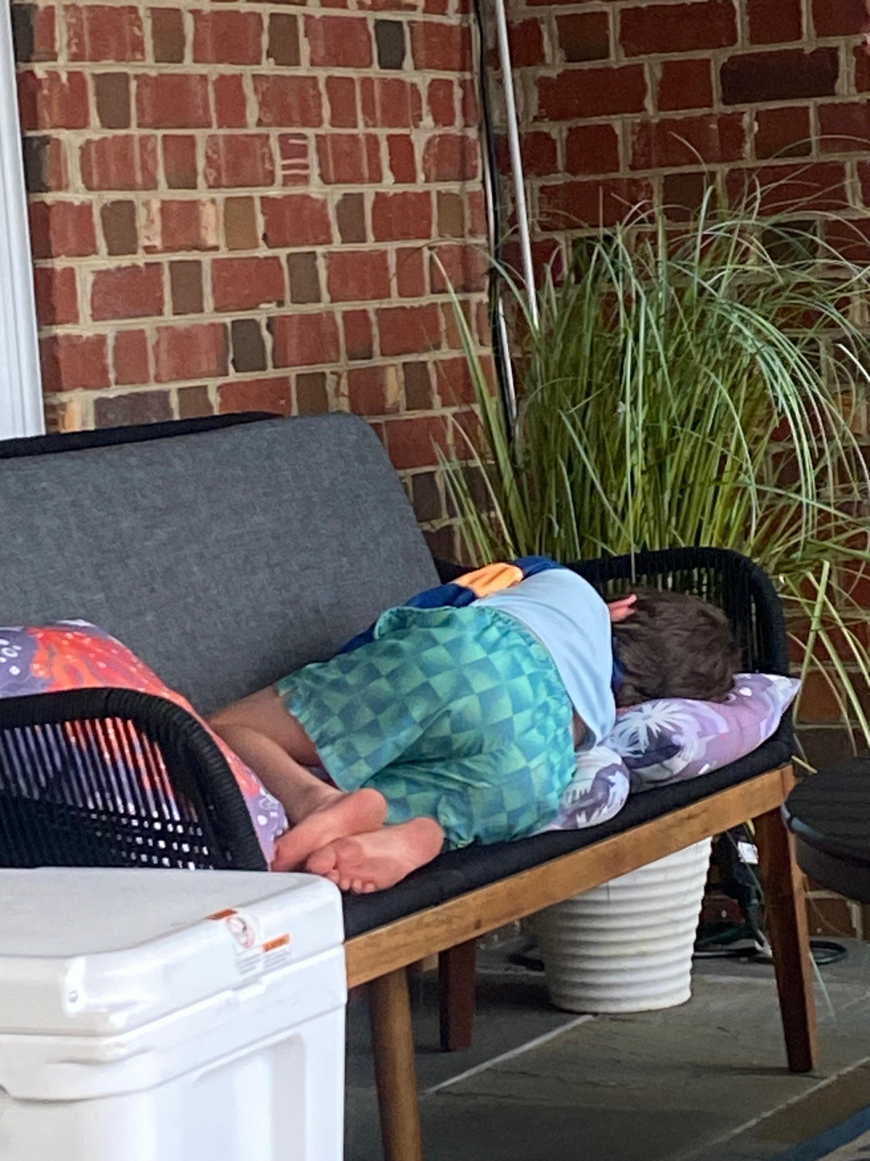 After a day in the pool