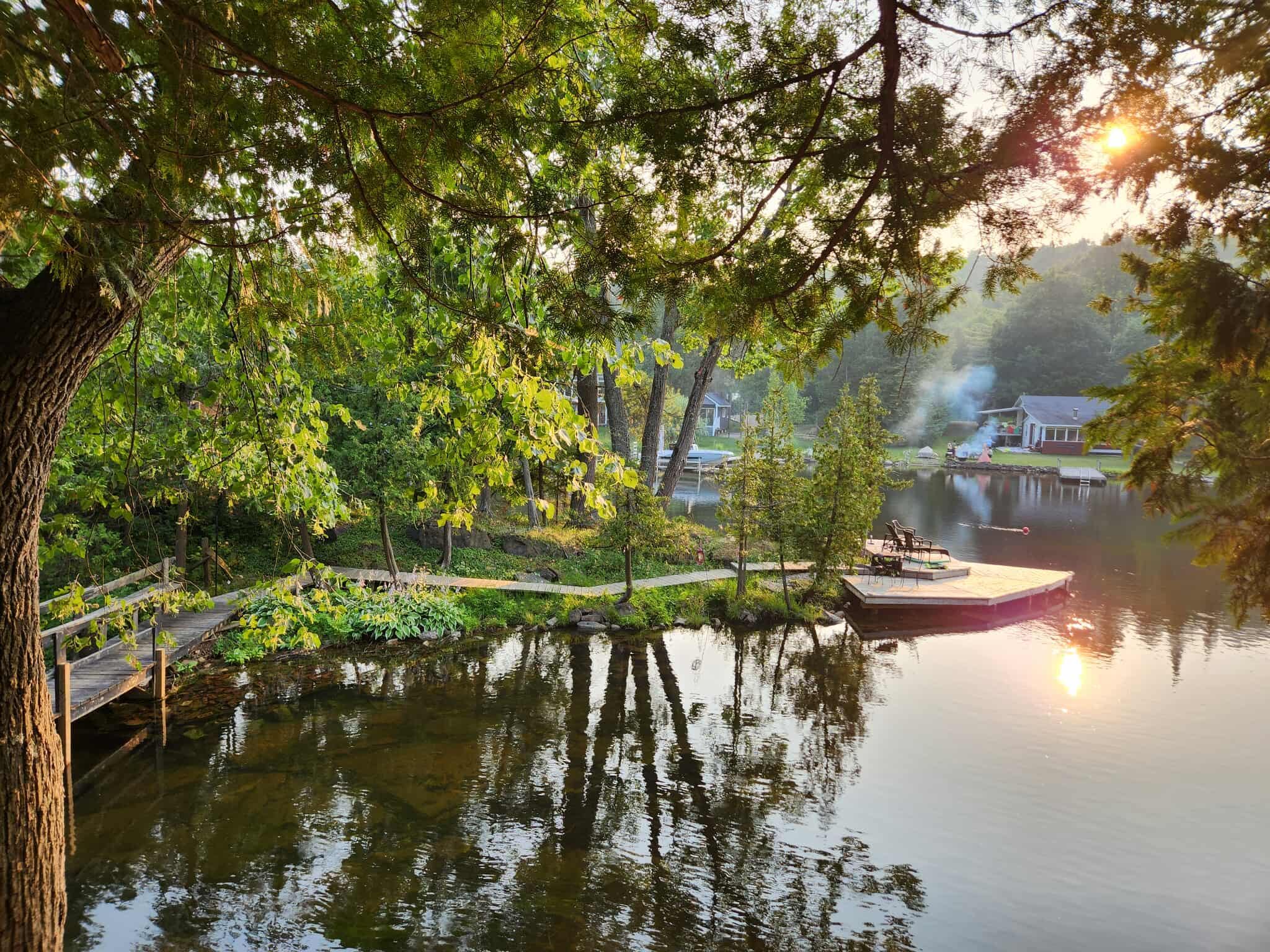 From the porch at sunset