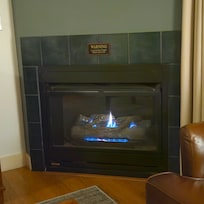 Had to try the fire out even though it was July.