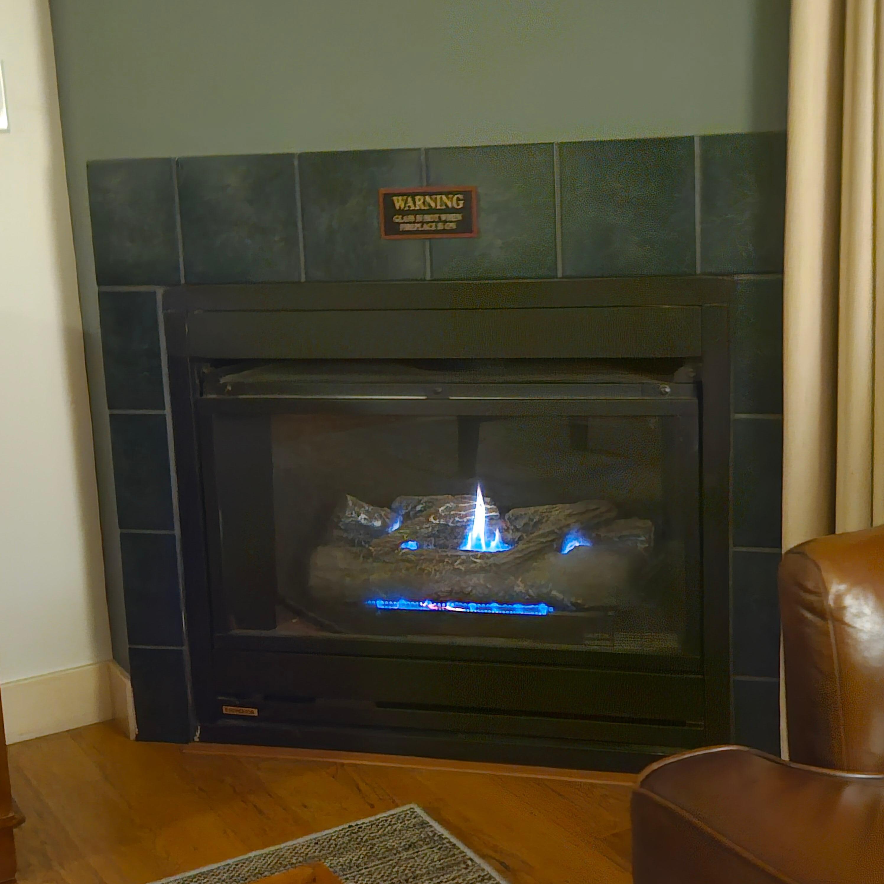 Had to try the fire out even though it was July.