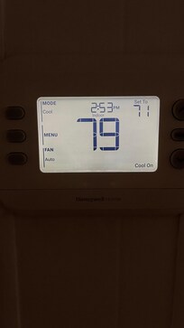 Set to 71 deg But only cooling to 79 deg