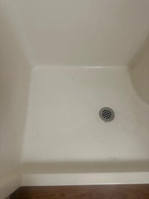 Shower was not cleaned