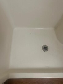 Shower was not cleaned