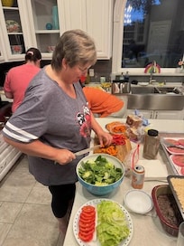 Well stocked large kitchen