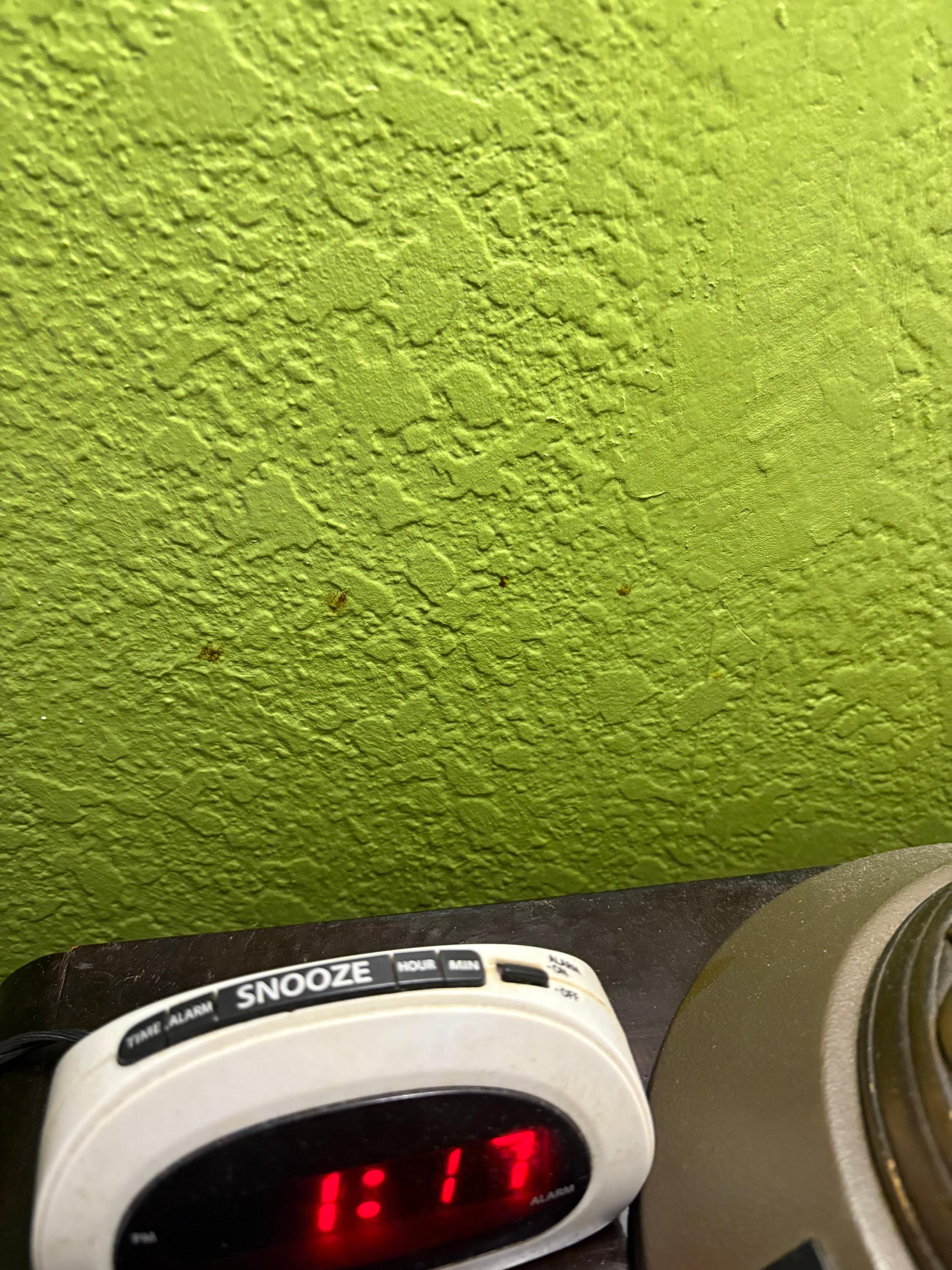 Blood on the wall. Not pop