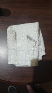 The wash cloth i used to clean the table