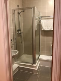 Shower (door didn’t shut properly)