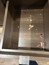 Kitchen drawers dirty