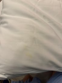 Stained pillows