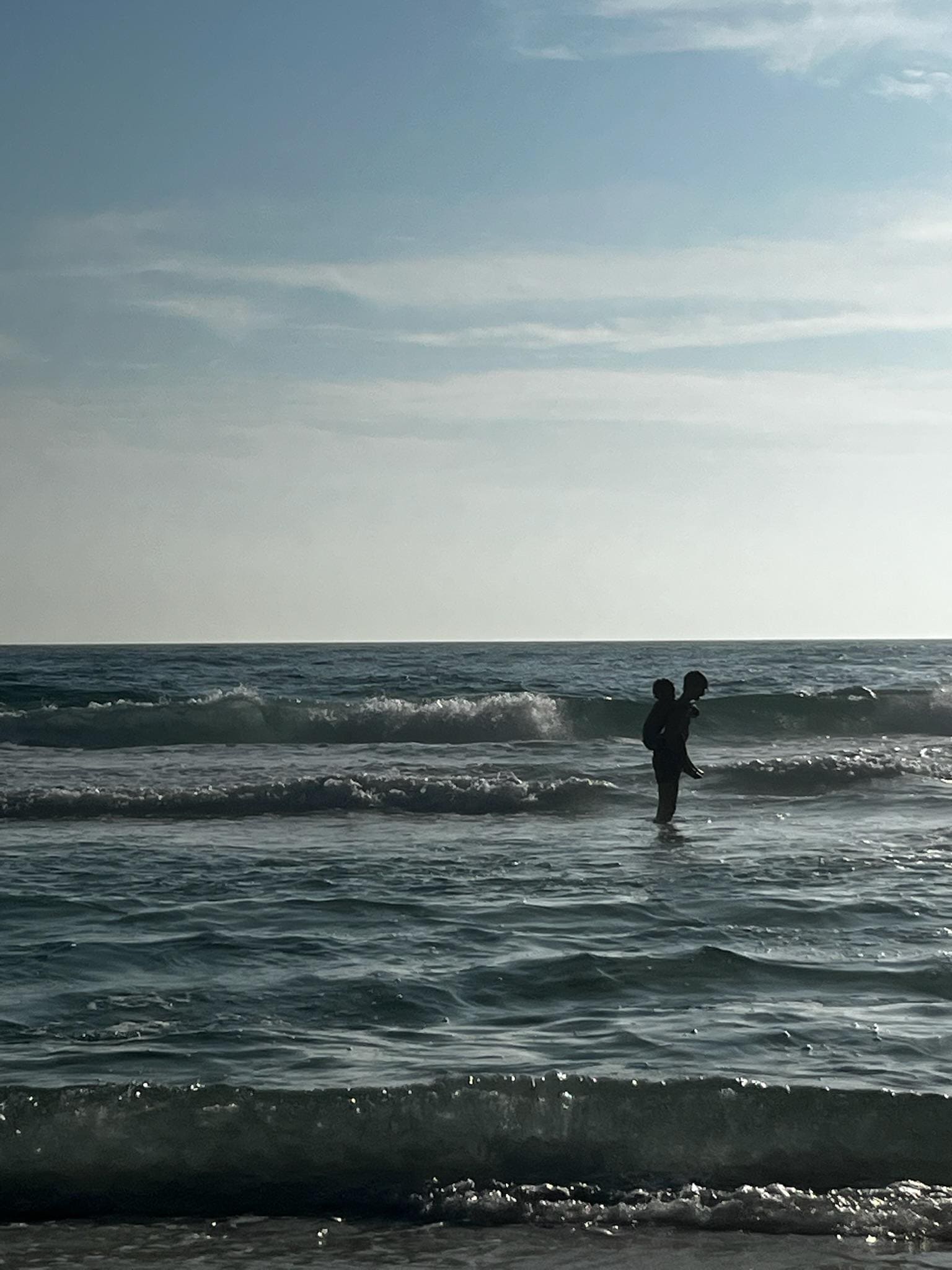 Kids having a blast in the Ocean