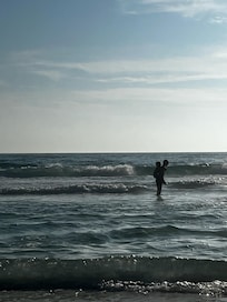 Kids having a blast in the Ocean