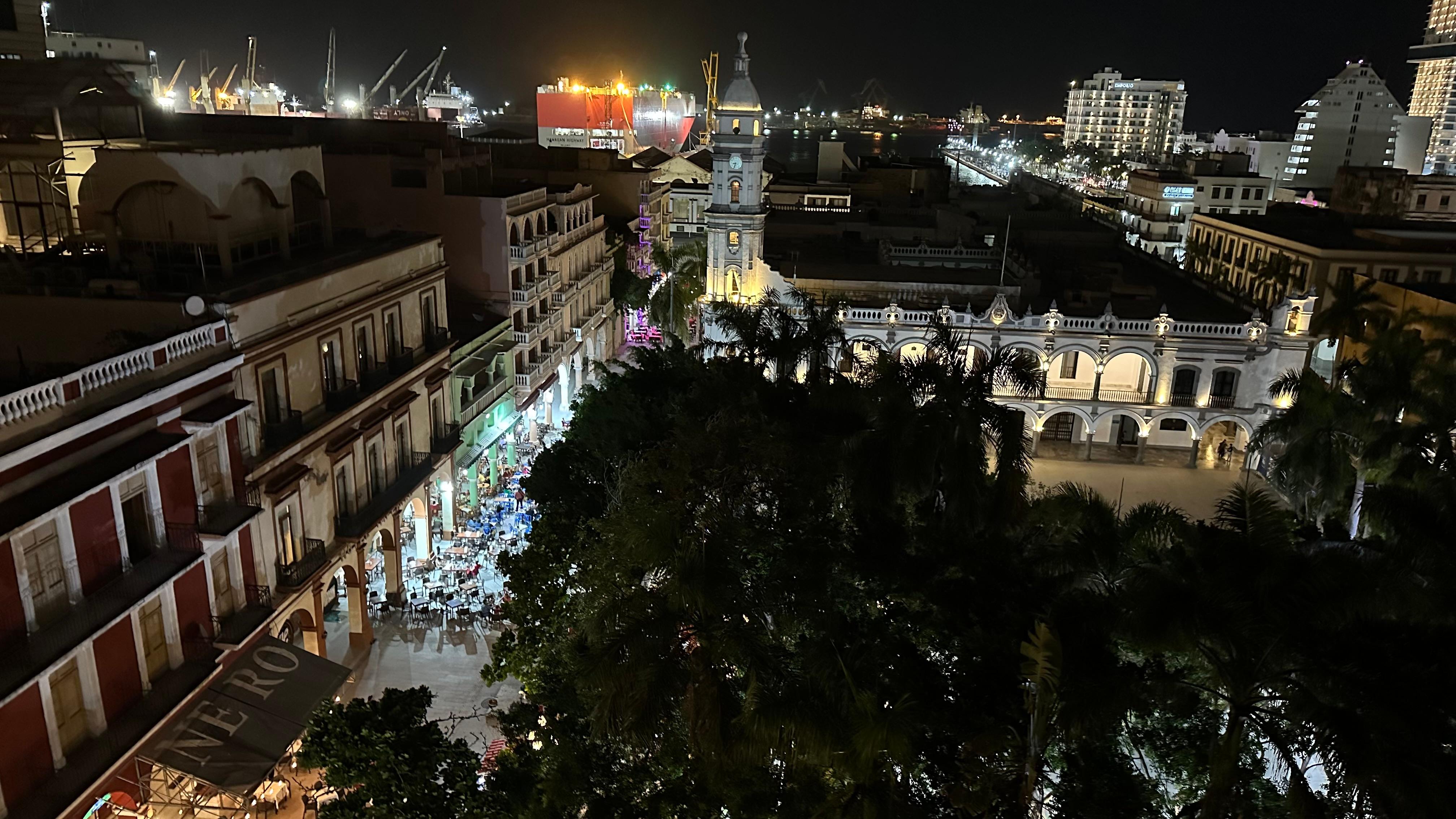 Night view of Zocalo