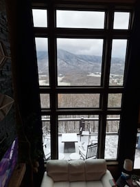 View from game room on a snow day