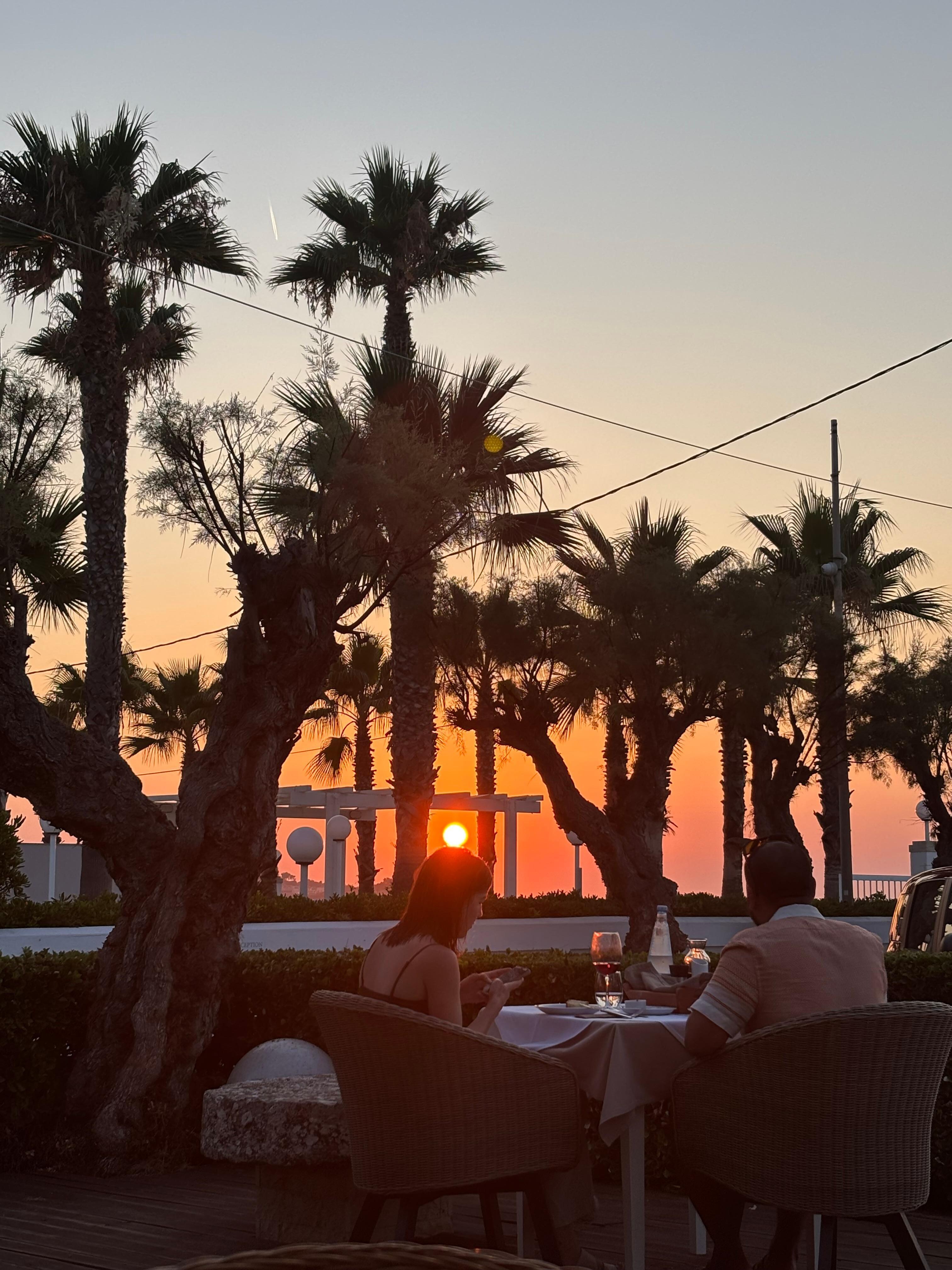 Table with a view in the trstaurant