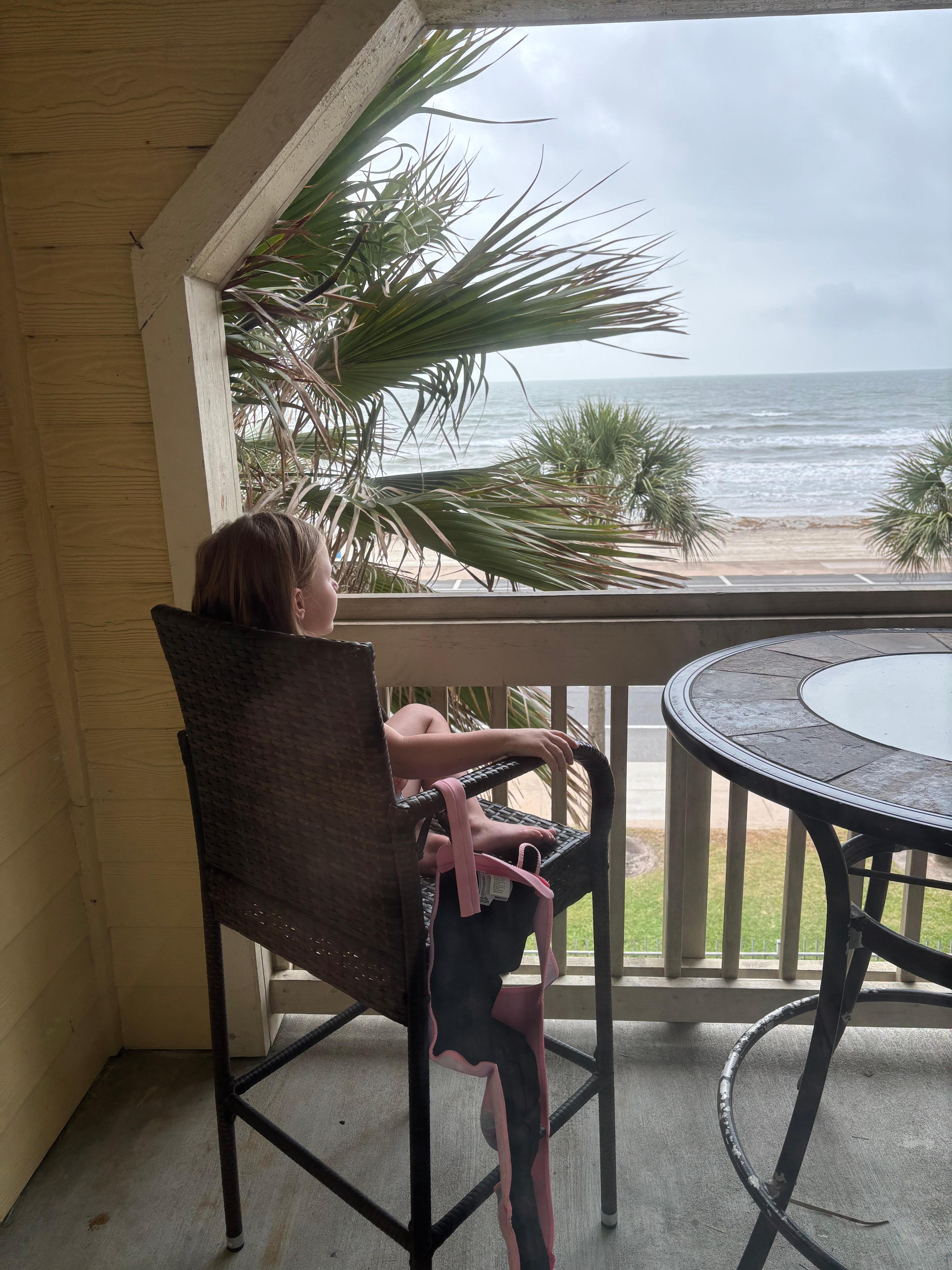 Our daughter loved the view!