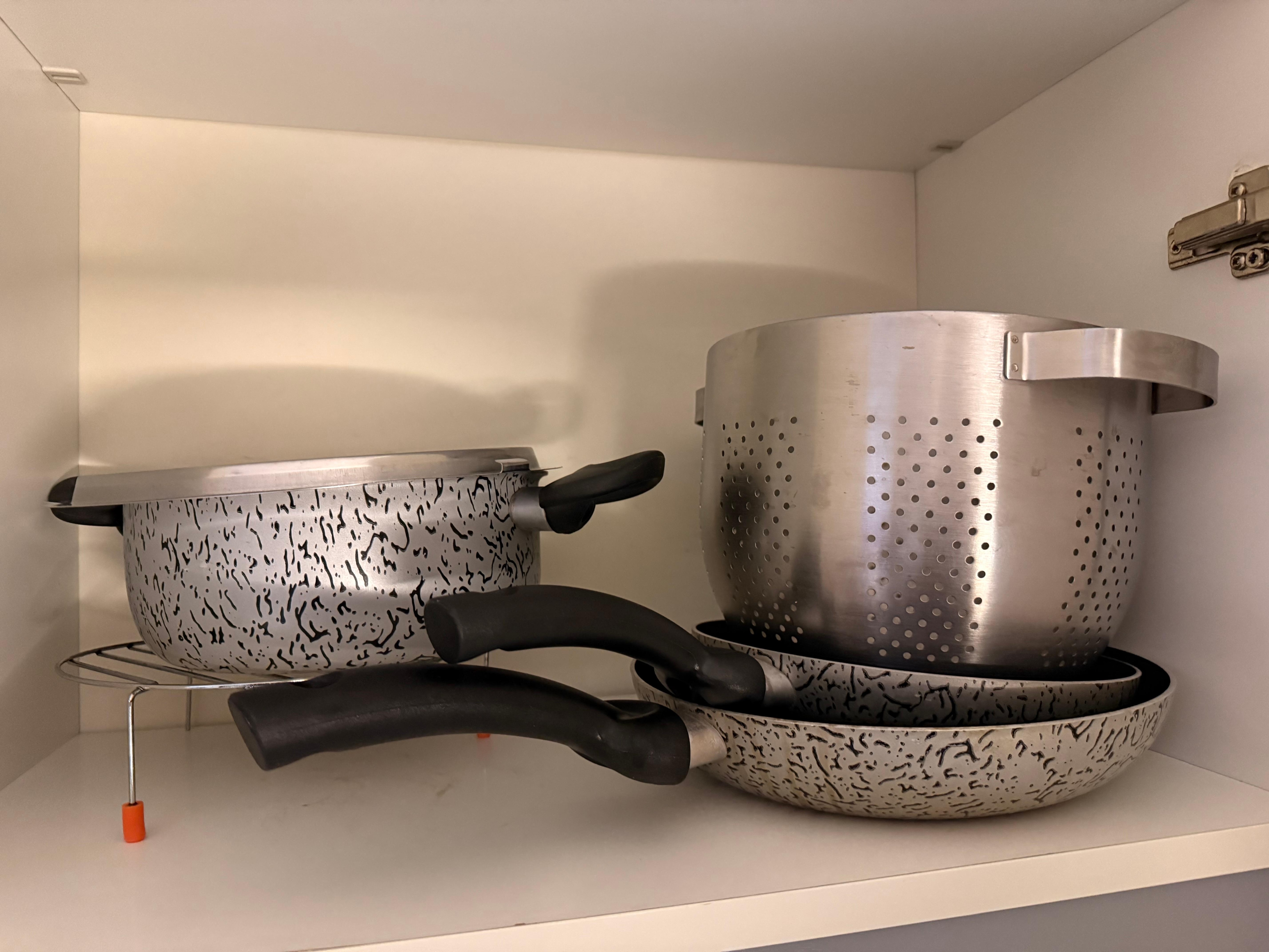 The extent of their pots and pans. One would need to buy spices, etc, to do any major cooking