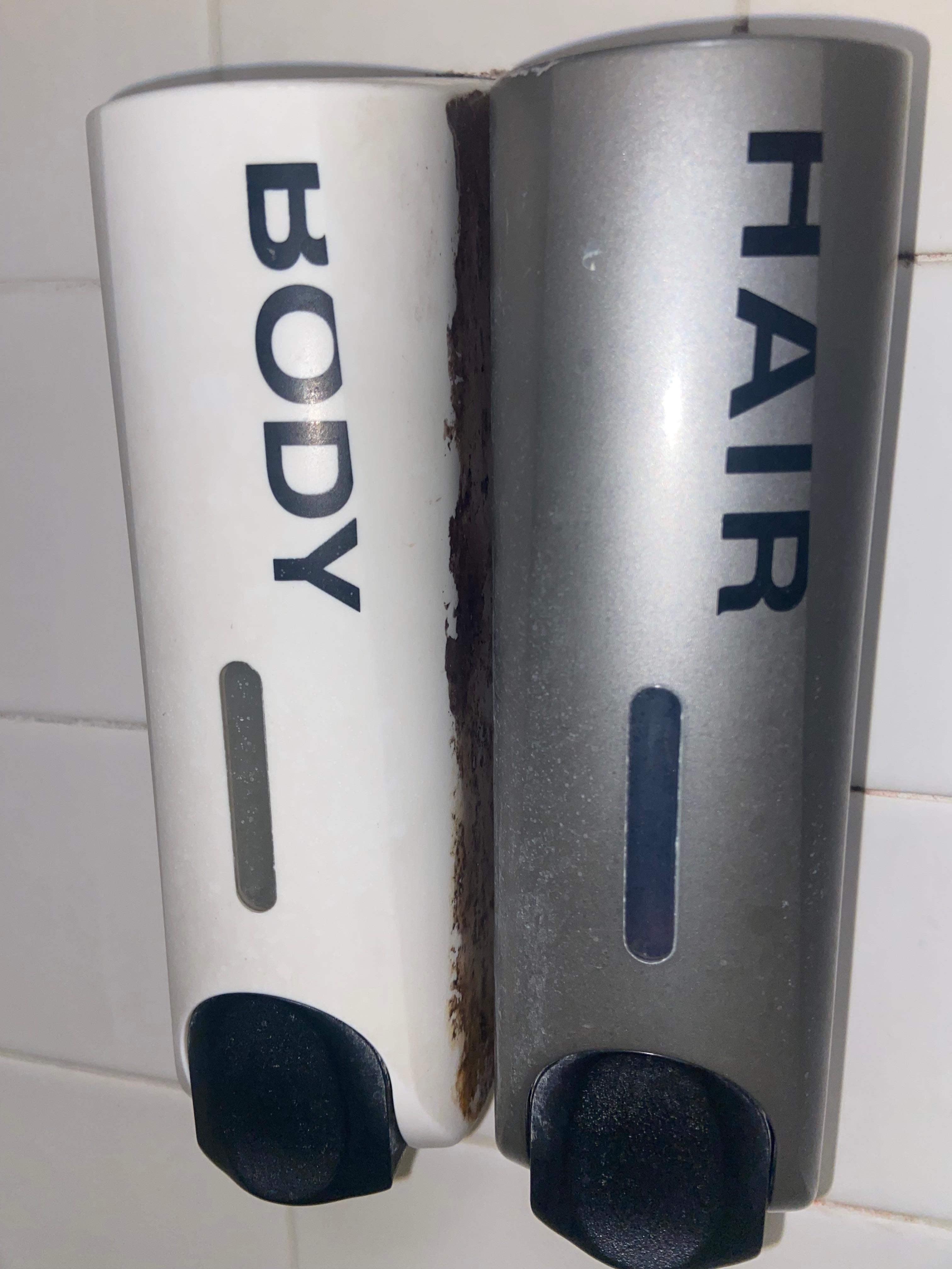 Mold around these soup dispensers 