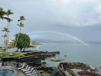 Rainbow over Hilo Bay.