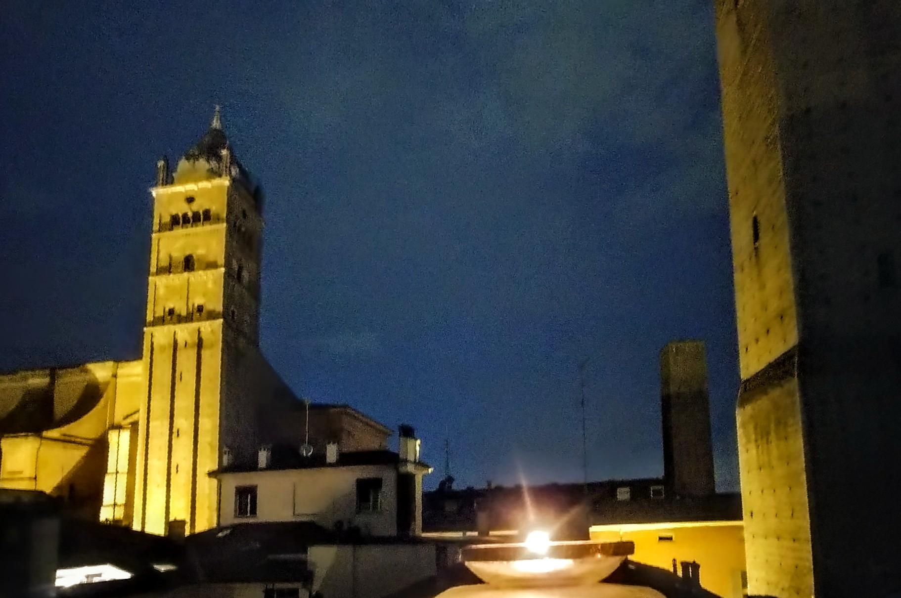 Night view from balcony