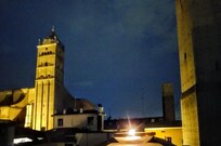 Night view from balcony