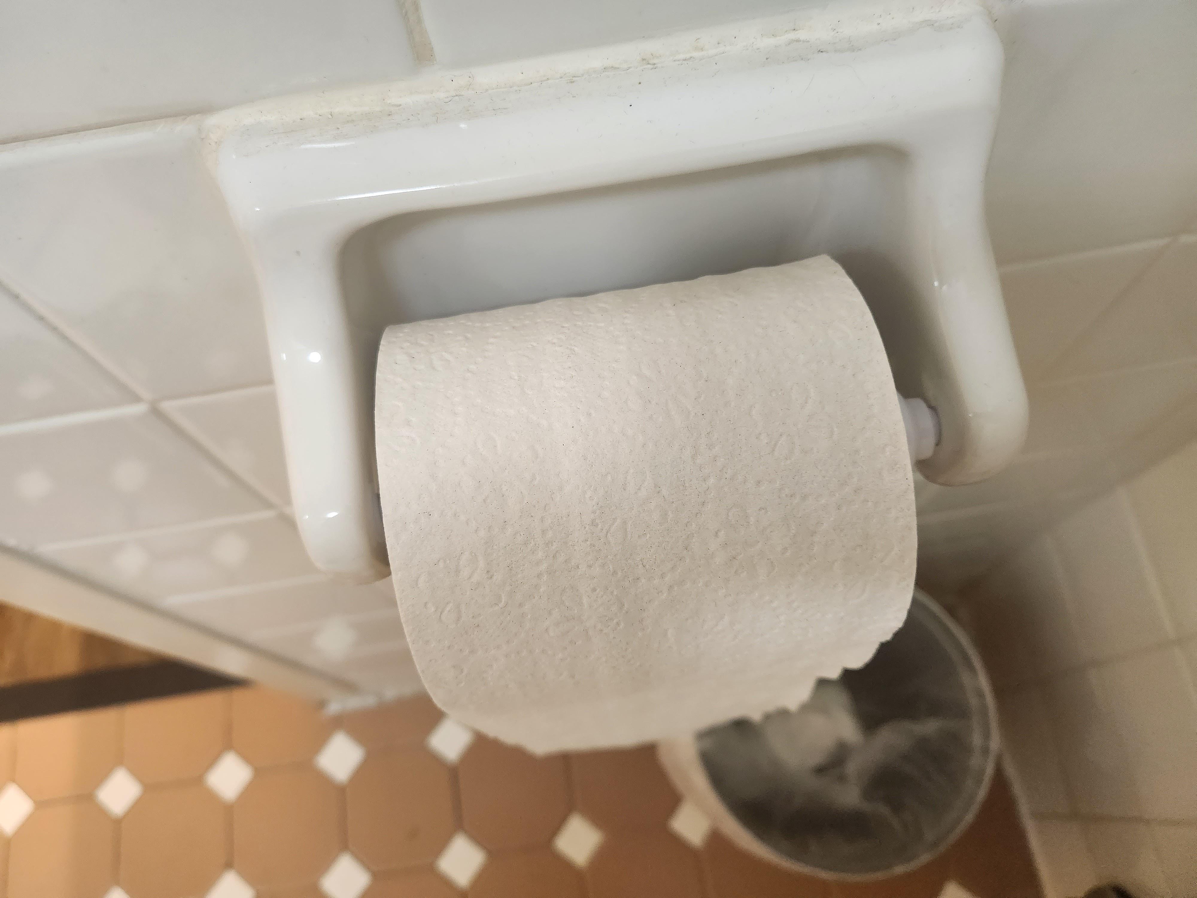 Toilet paper holder studs too big for recesses.