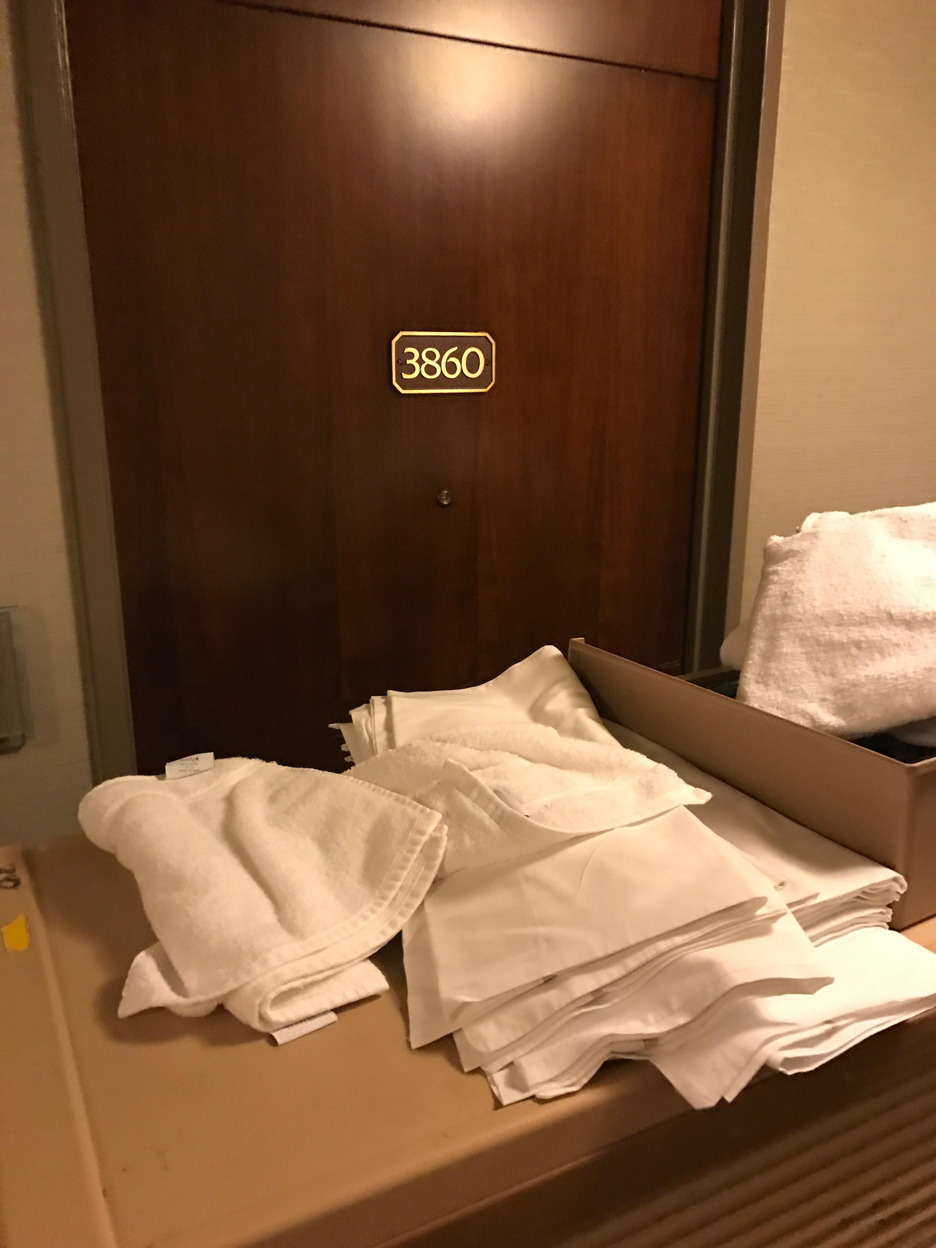 Room upon arrival.