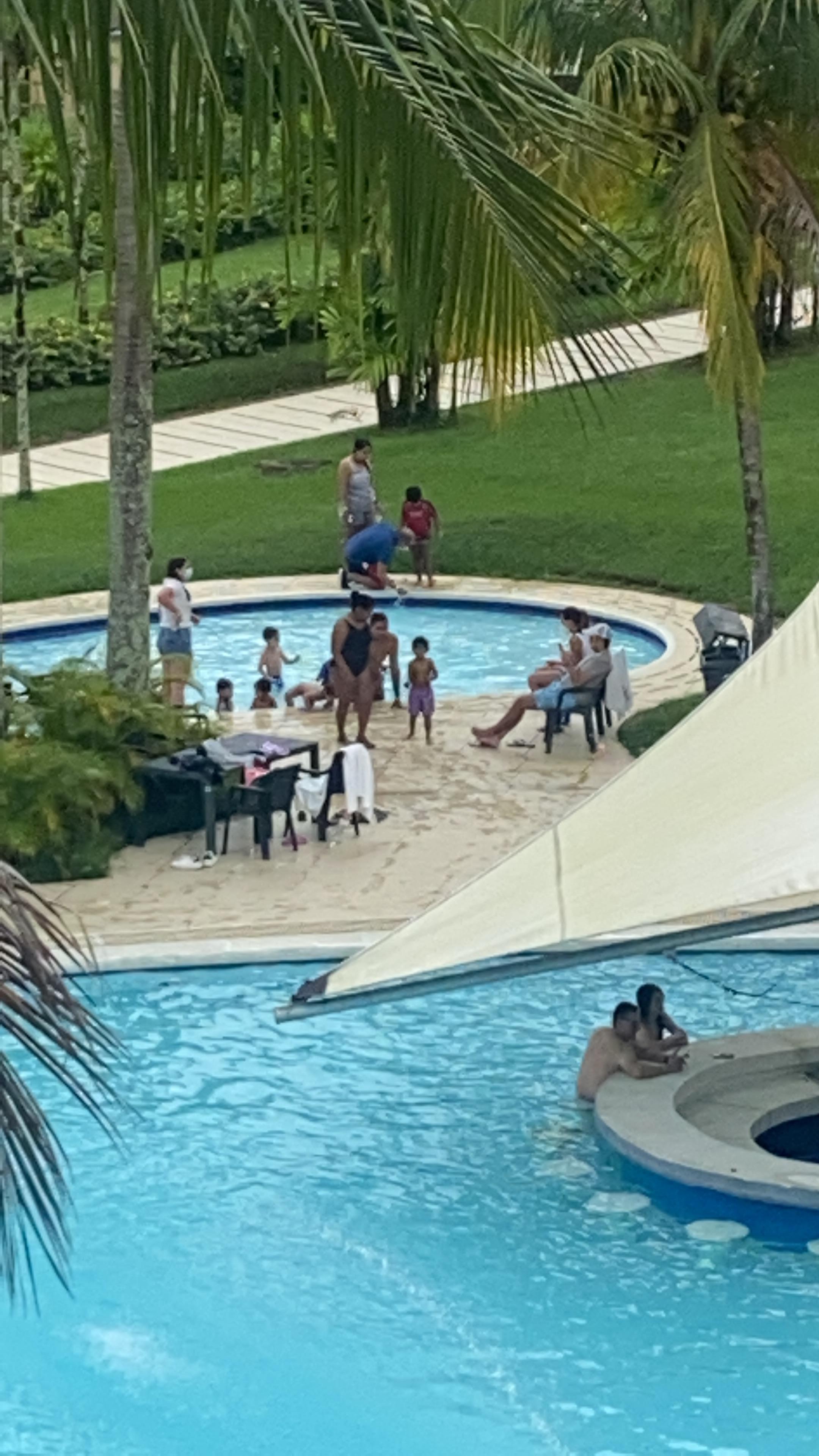 Pool from our balcony