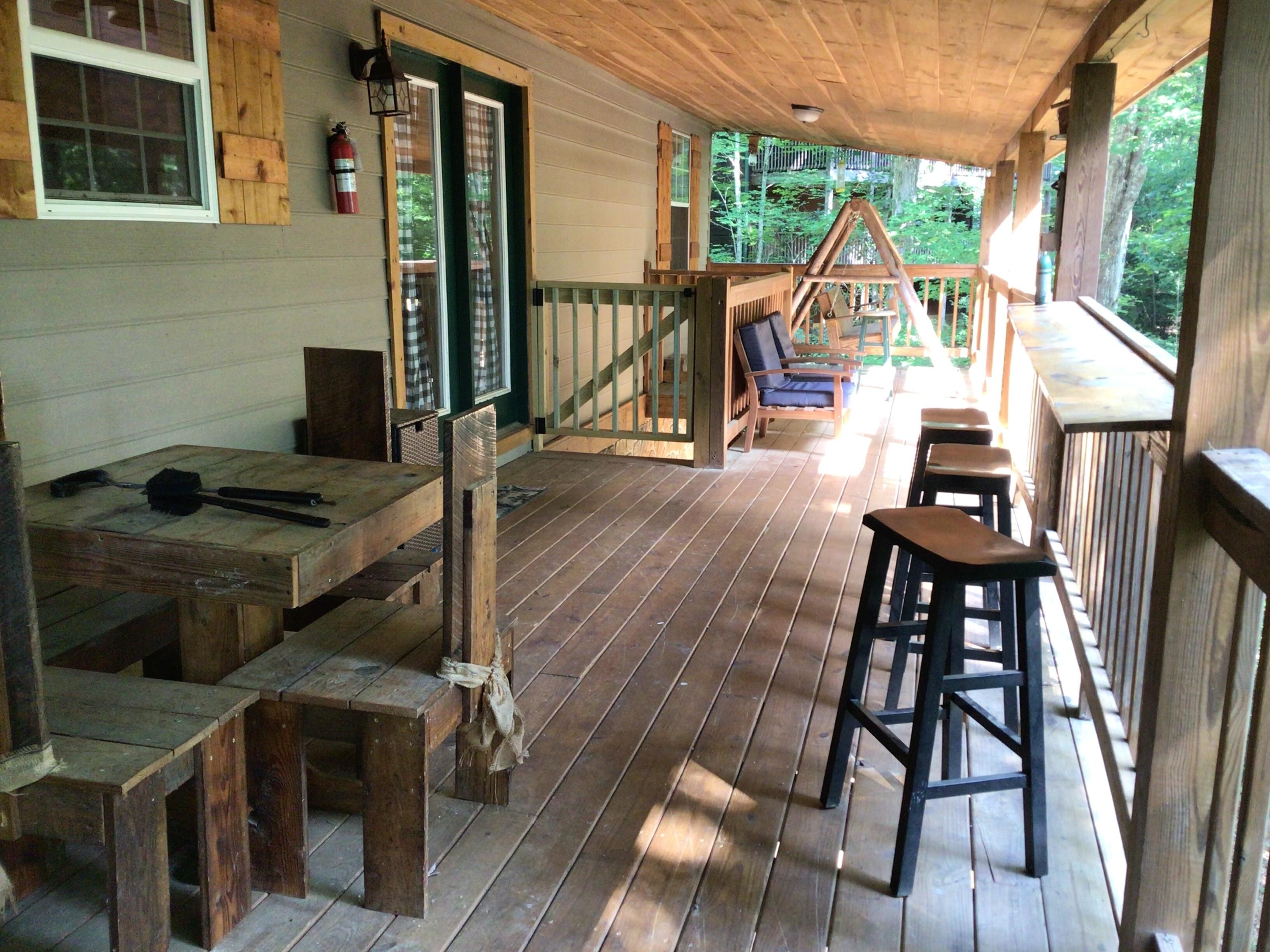 Upstairs deck