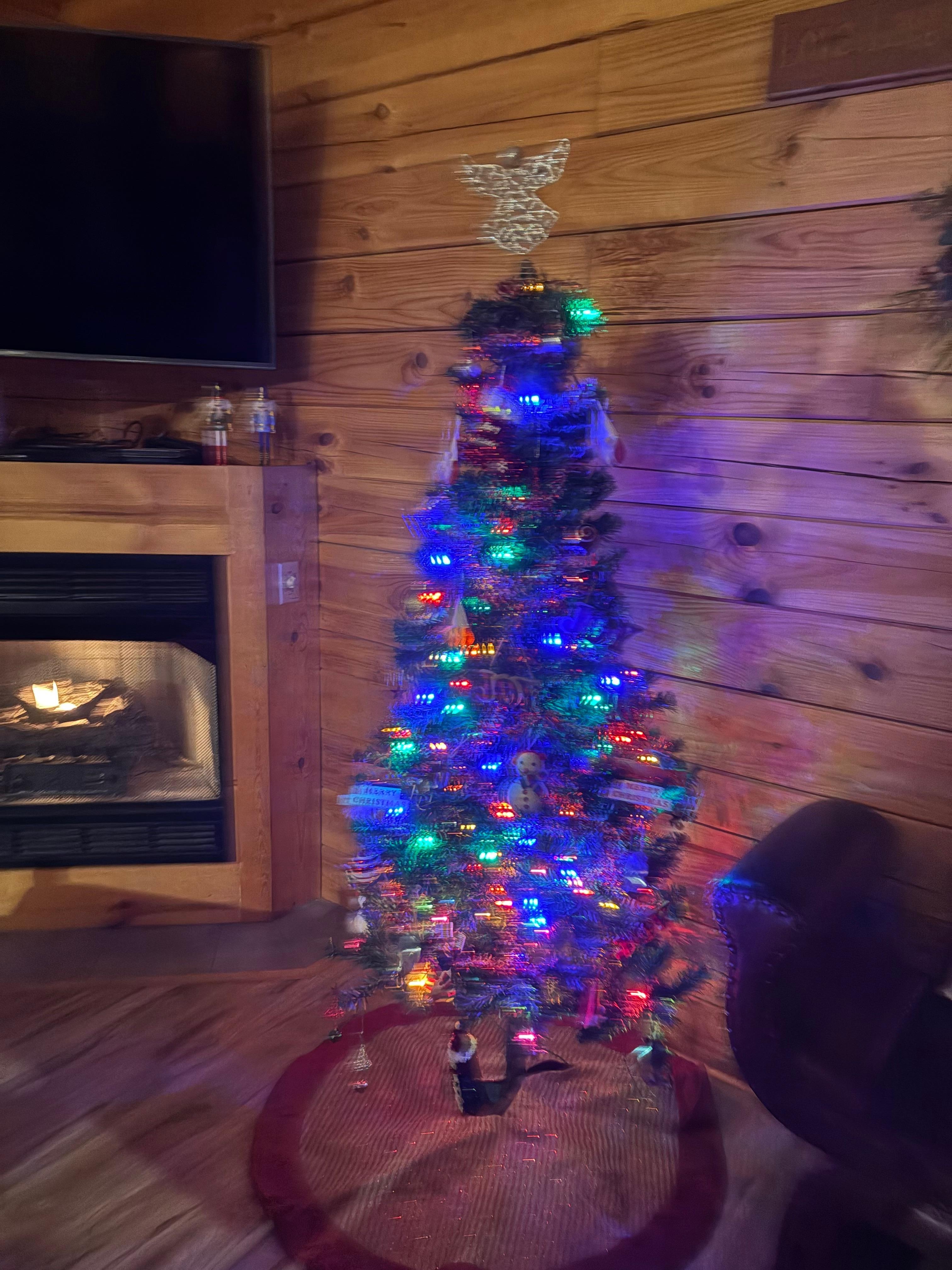 Living room Christmas tree