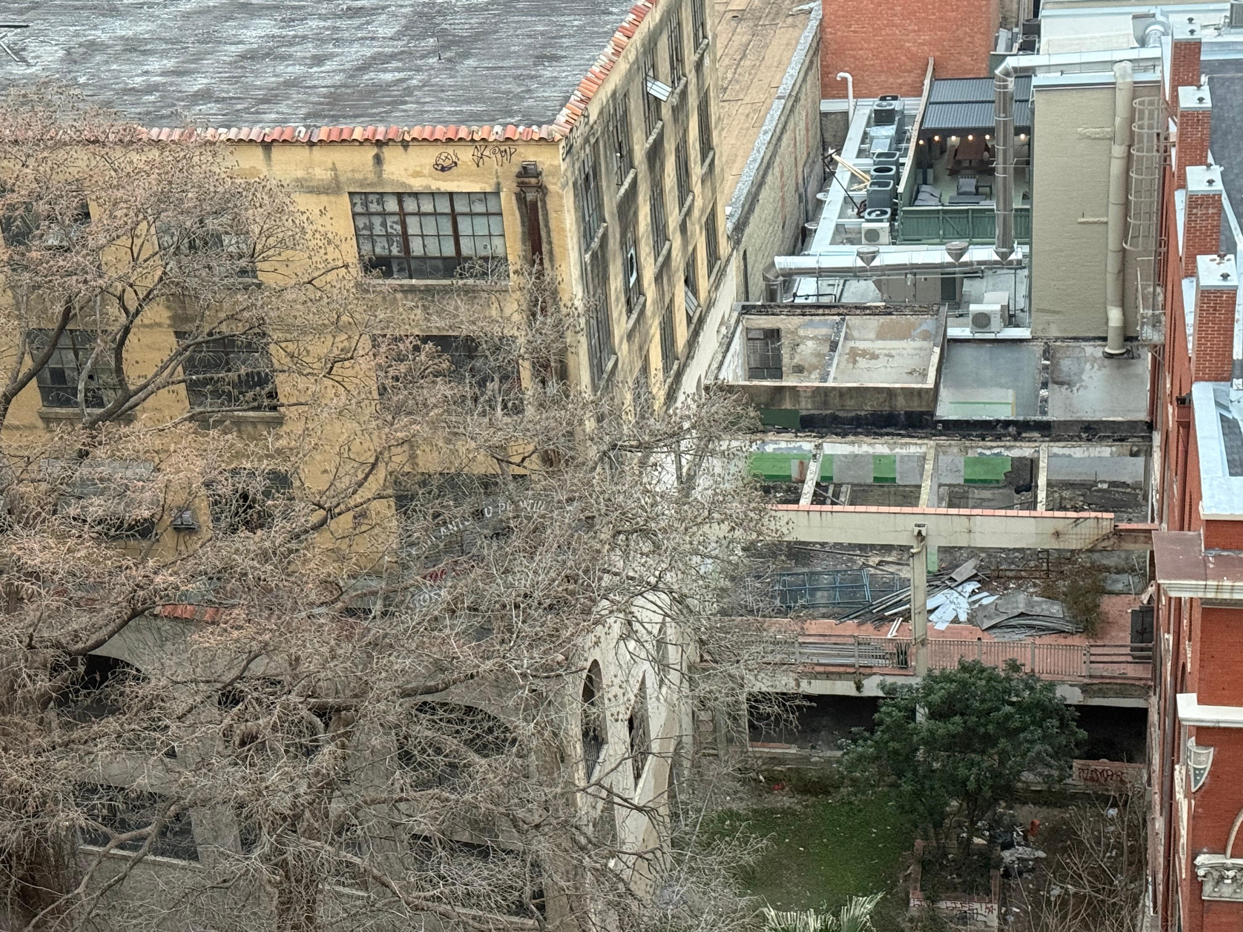 View from what was supposed to be a balcony (balcony room was what we paid for)