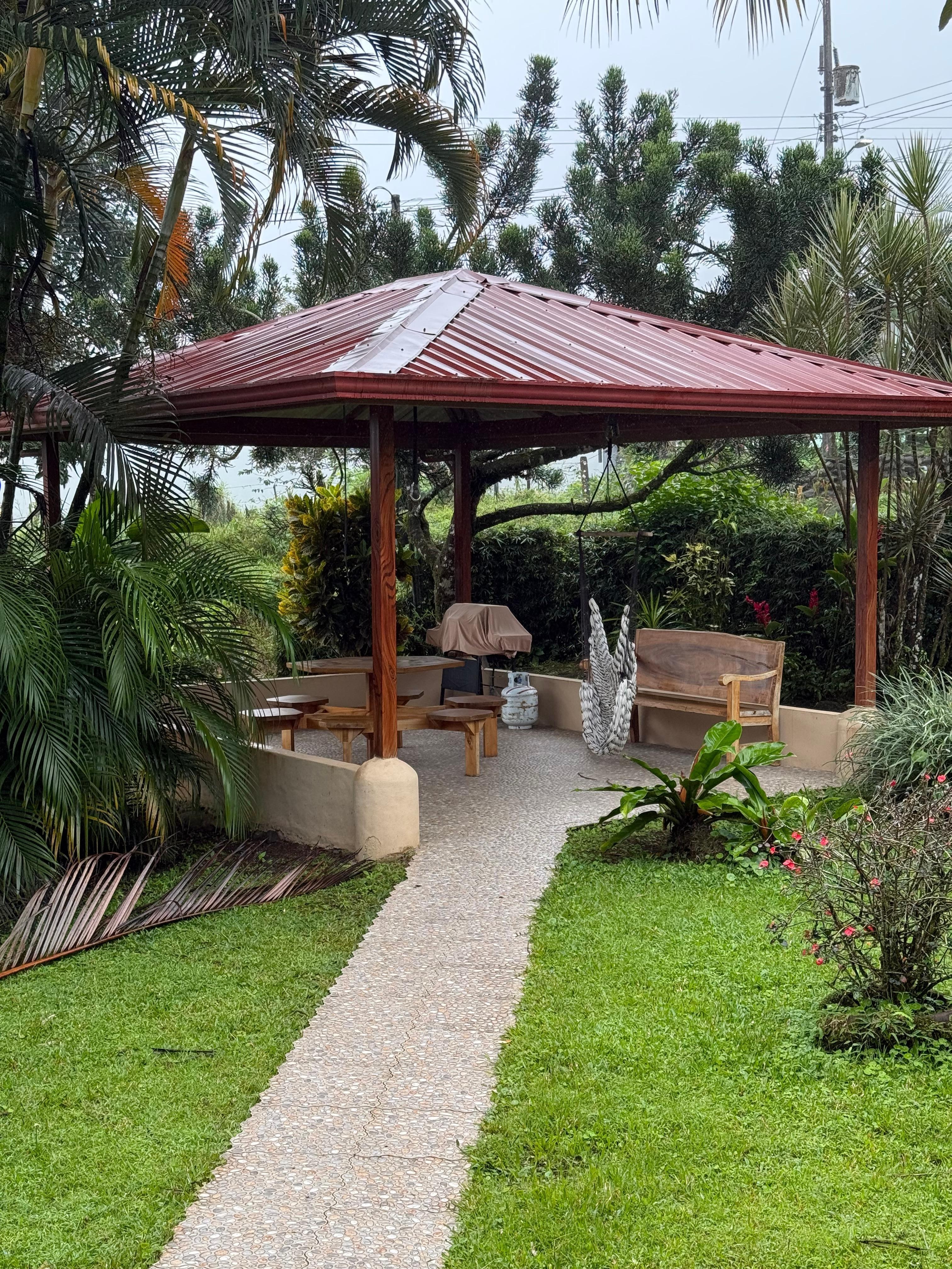 Gazebo close to the house 
