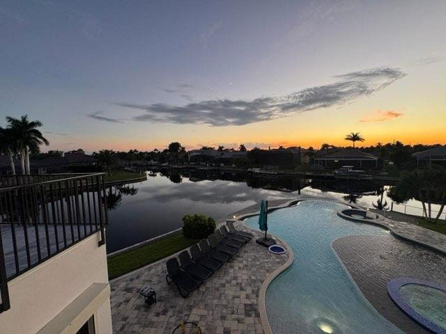 sunset from the 2nd story balcony