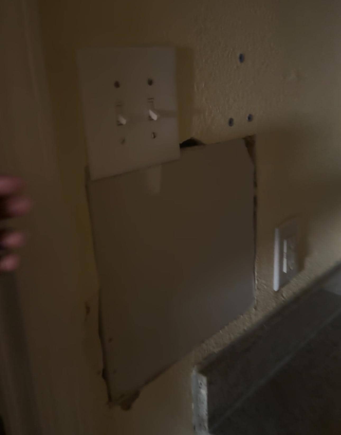 Hazard next to sink. 