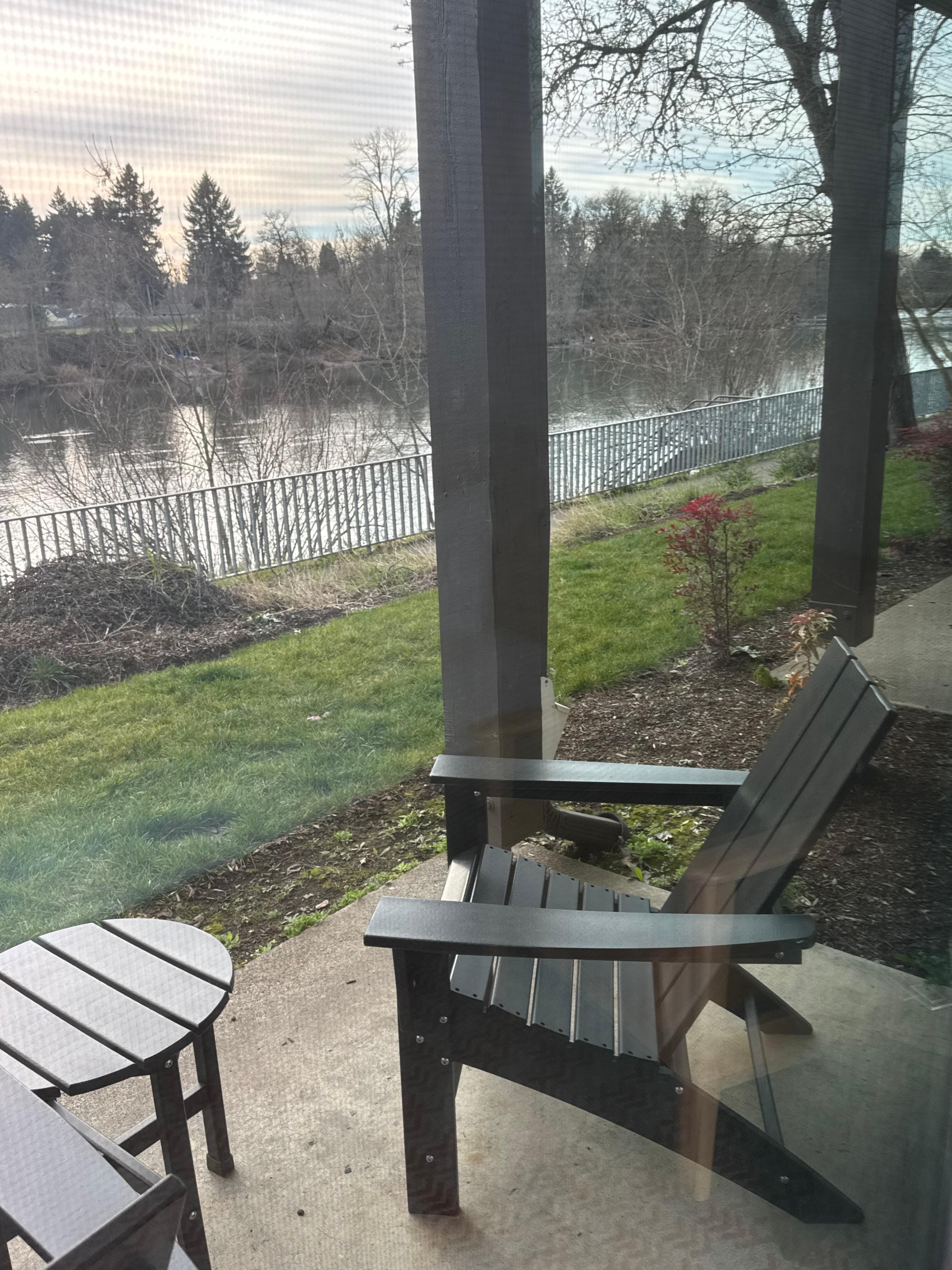 Lovely view and patio