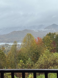 Rainy day looking from deck