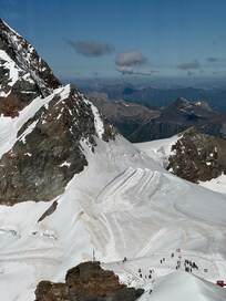 Jungfraujoch visible and a great visit.