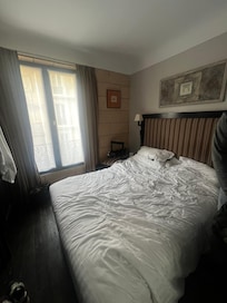 Ps the bed was made nicely I crumpled it up!