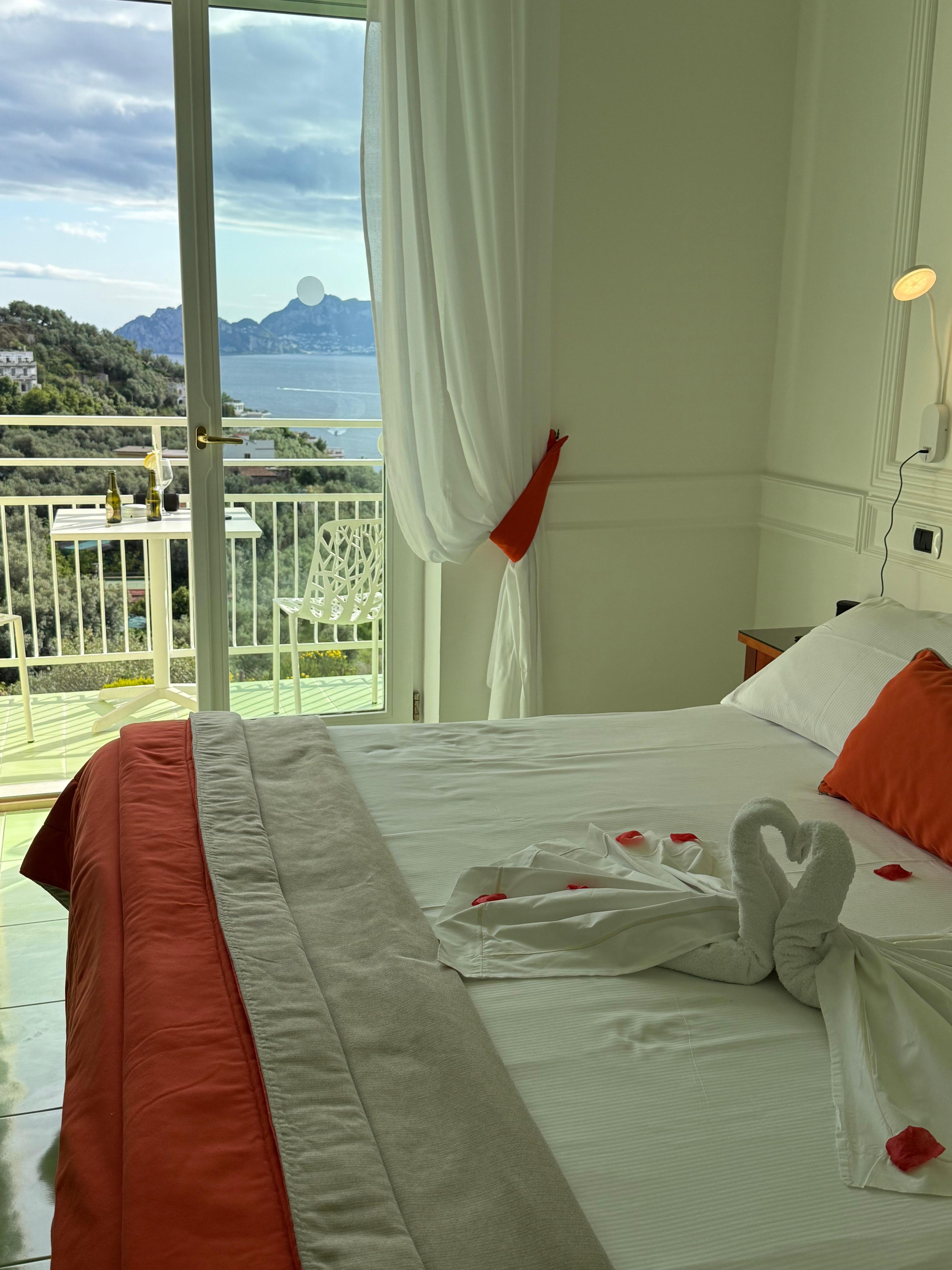 Our room overlooking Capri