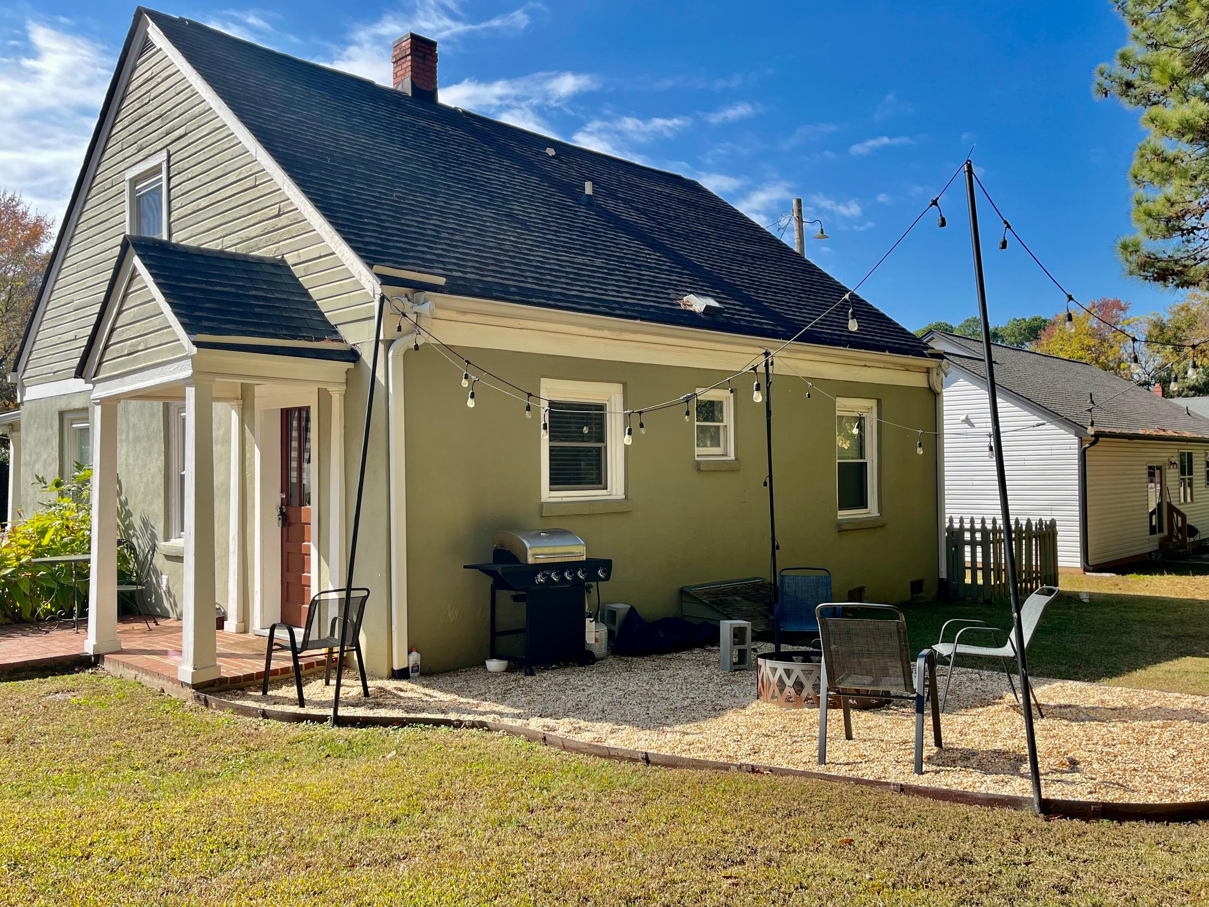 Secluded back yard to hang out