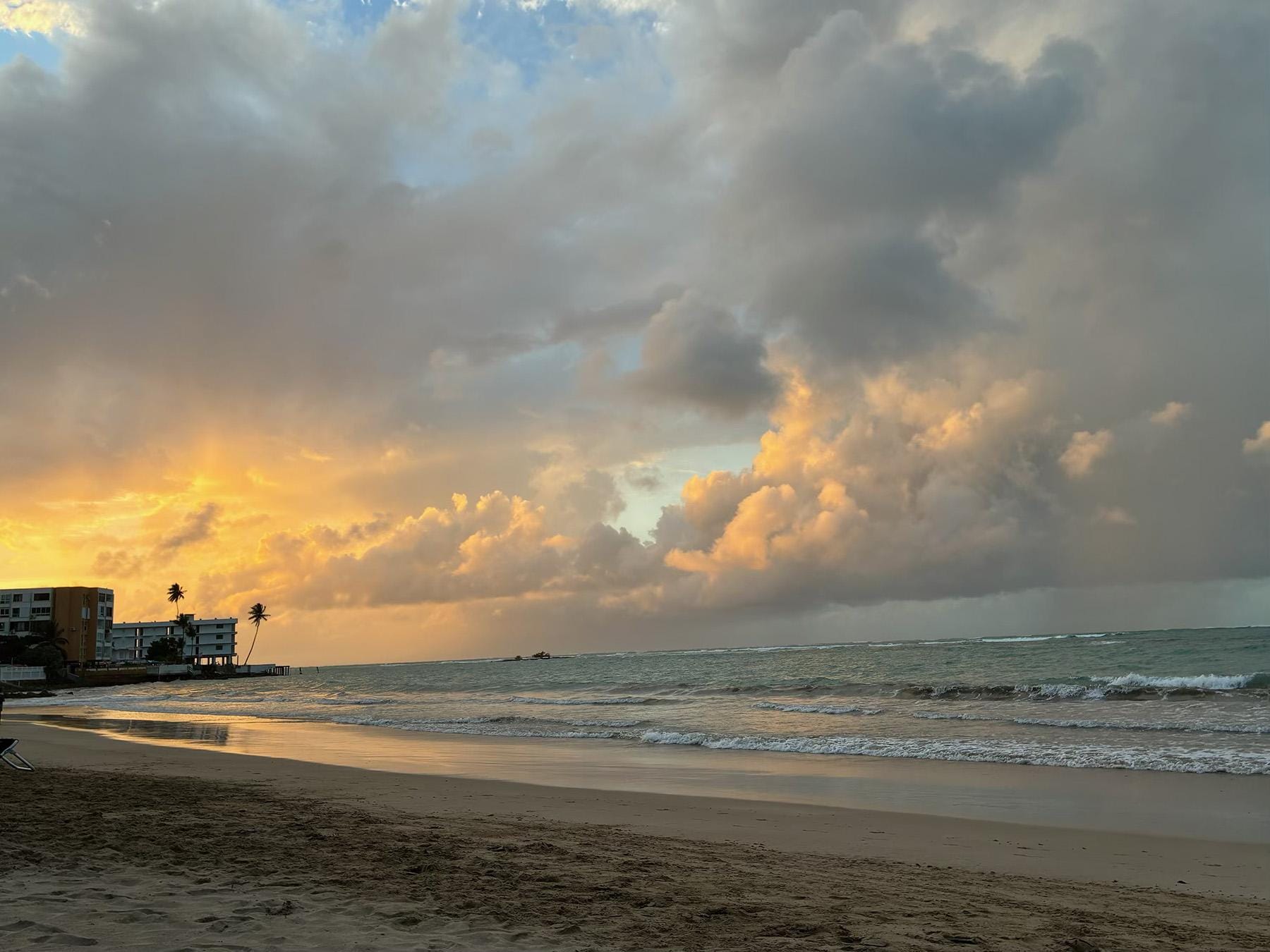The beach is about a 1-minute walk; it's right across the street, beautiful, good amount of sand, and swimmable.