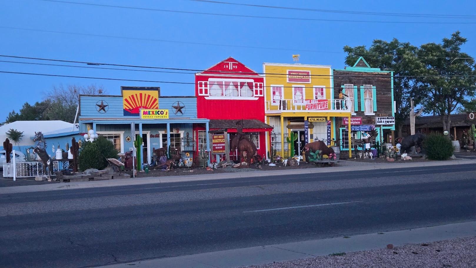 Shopping across the street