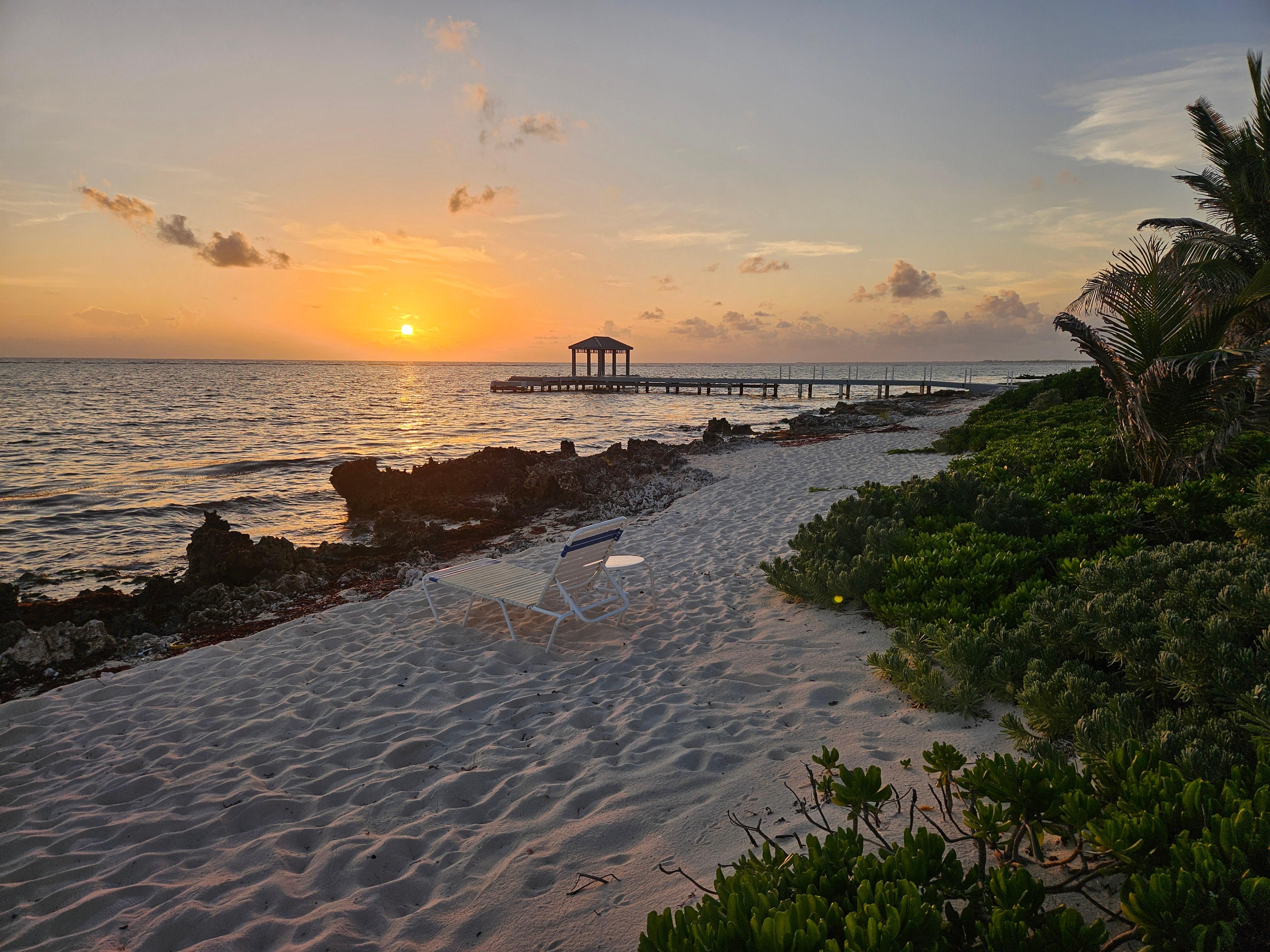 Dock with ladder for snorkeling 