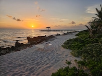 Dock with ladder for snorkeling