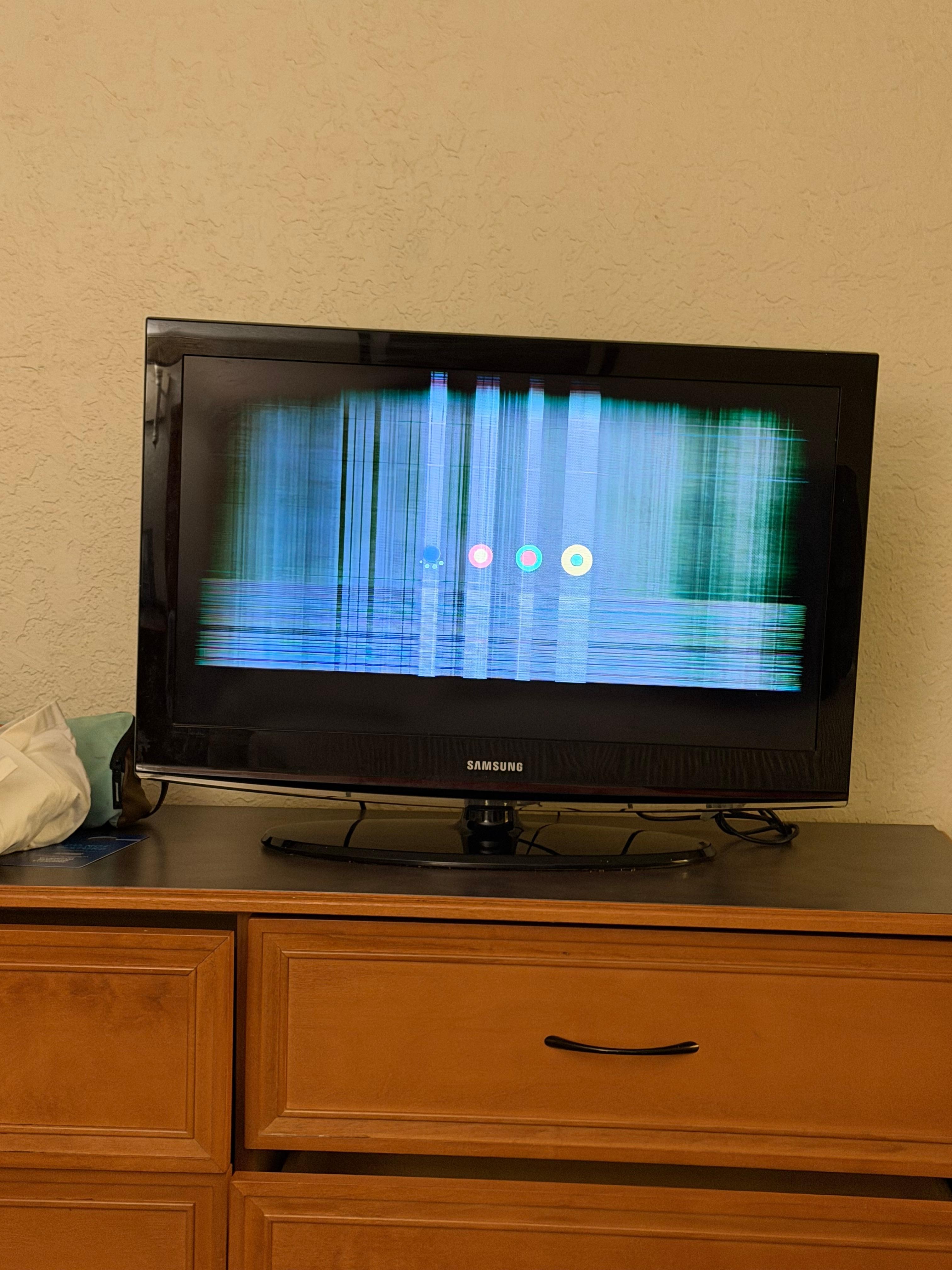 Broken tv unable to watch or hear
