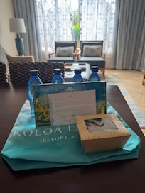 Thoughtful welcome goodies.