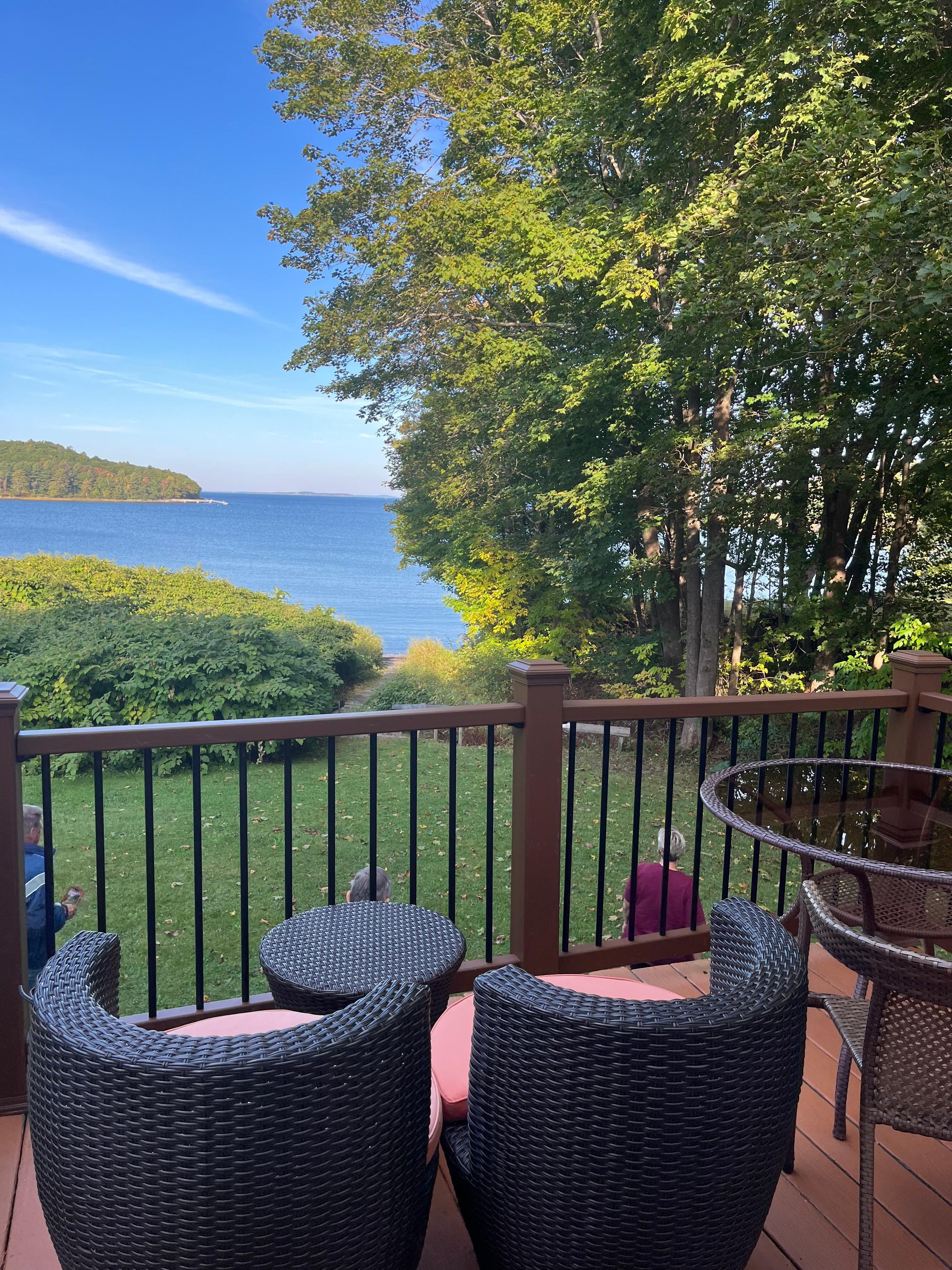 View from the back porch.