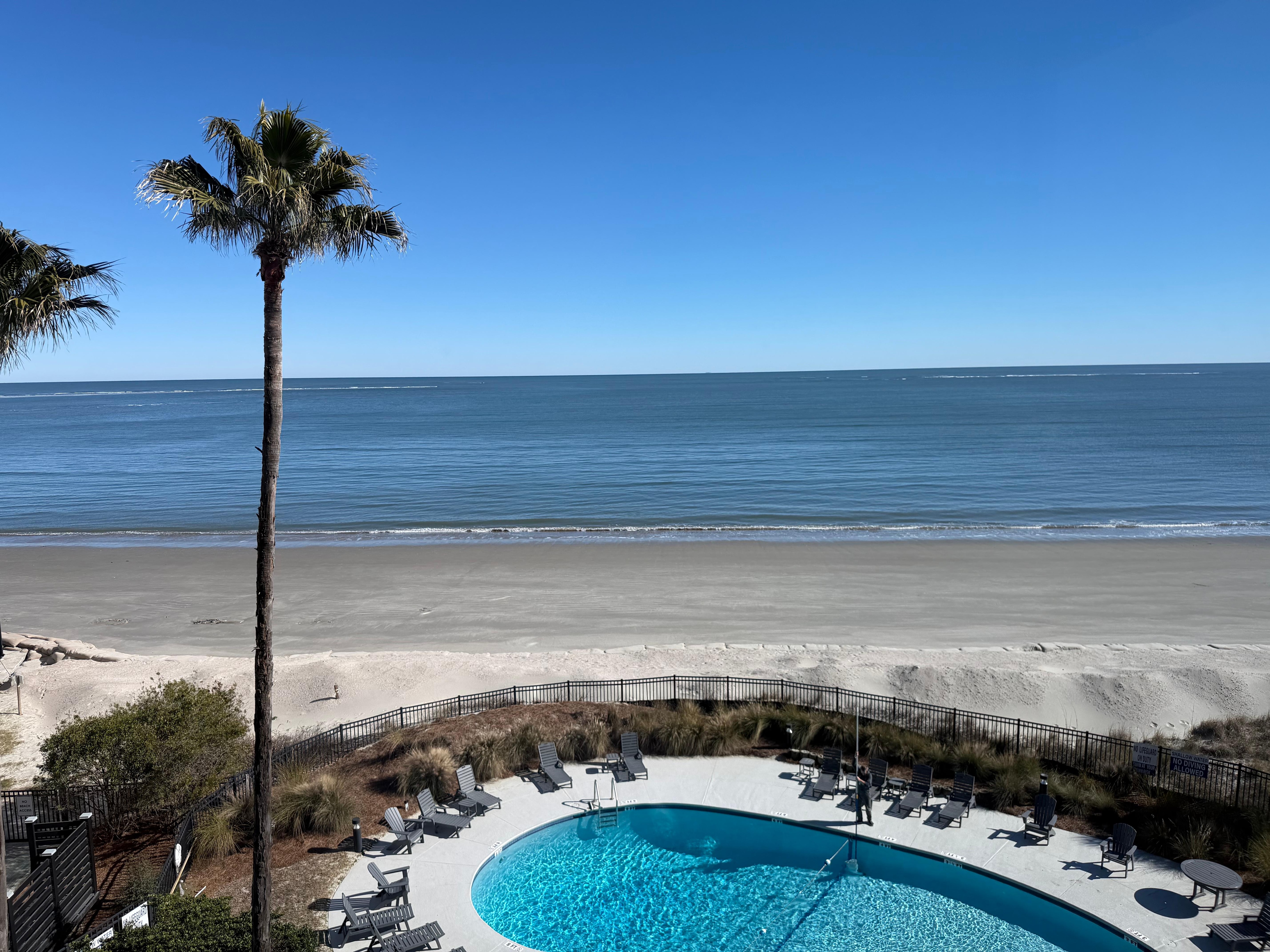 Sitting, admiring  the view from the window