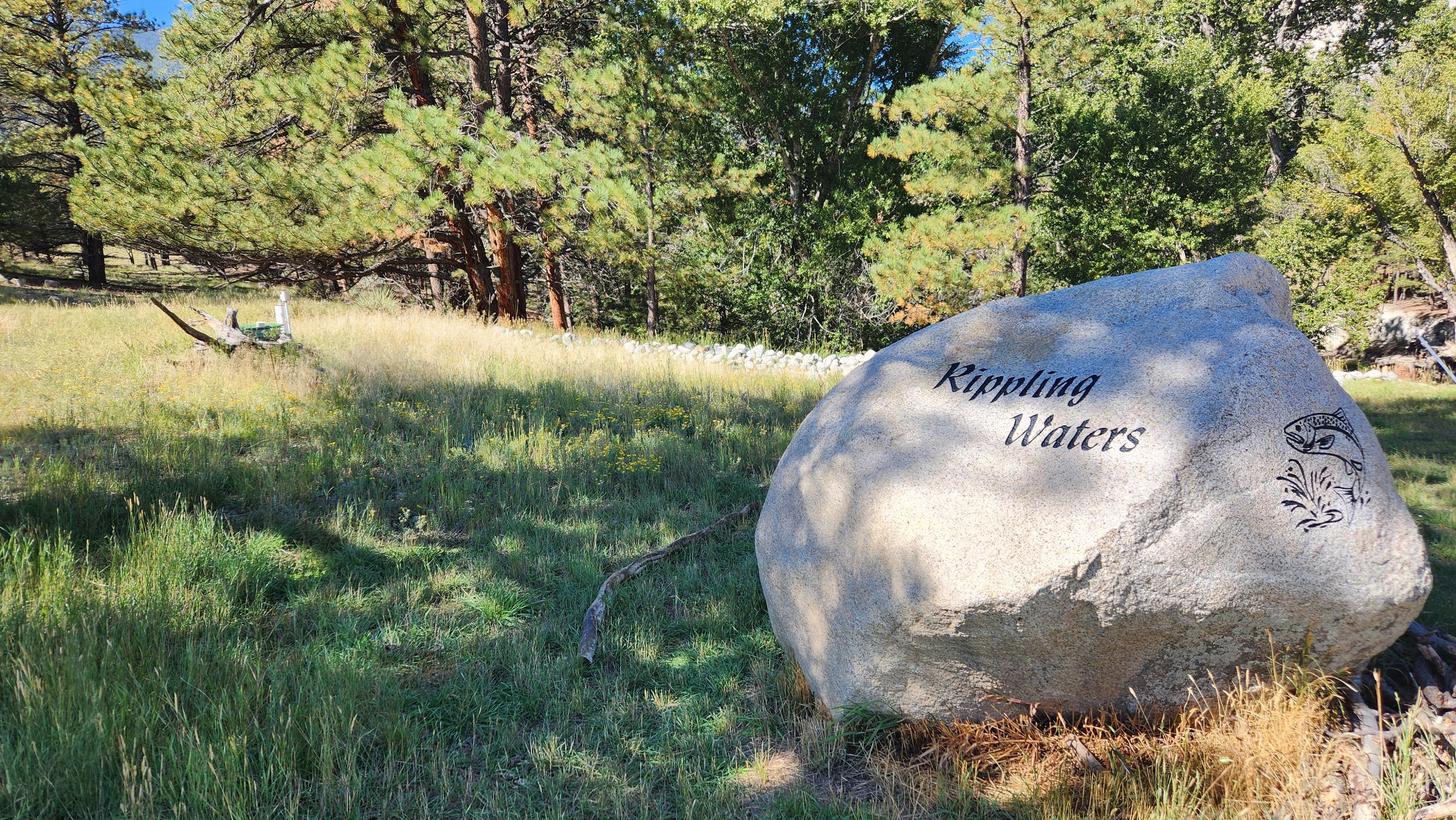 Front left of cabin-facing west