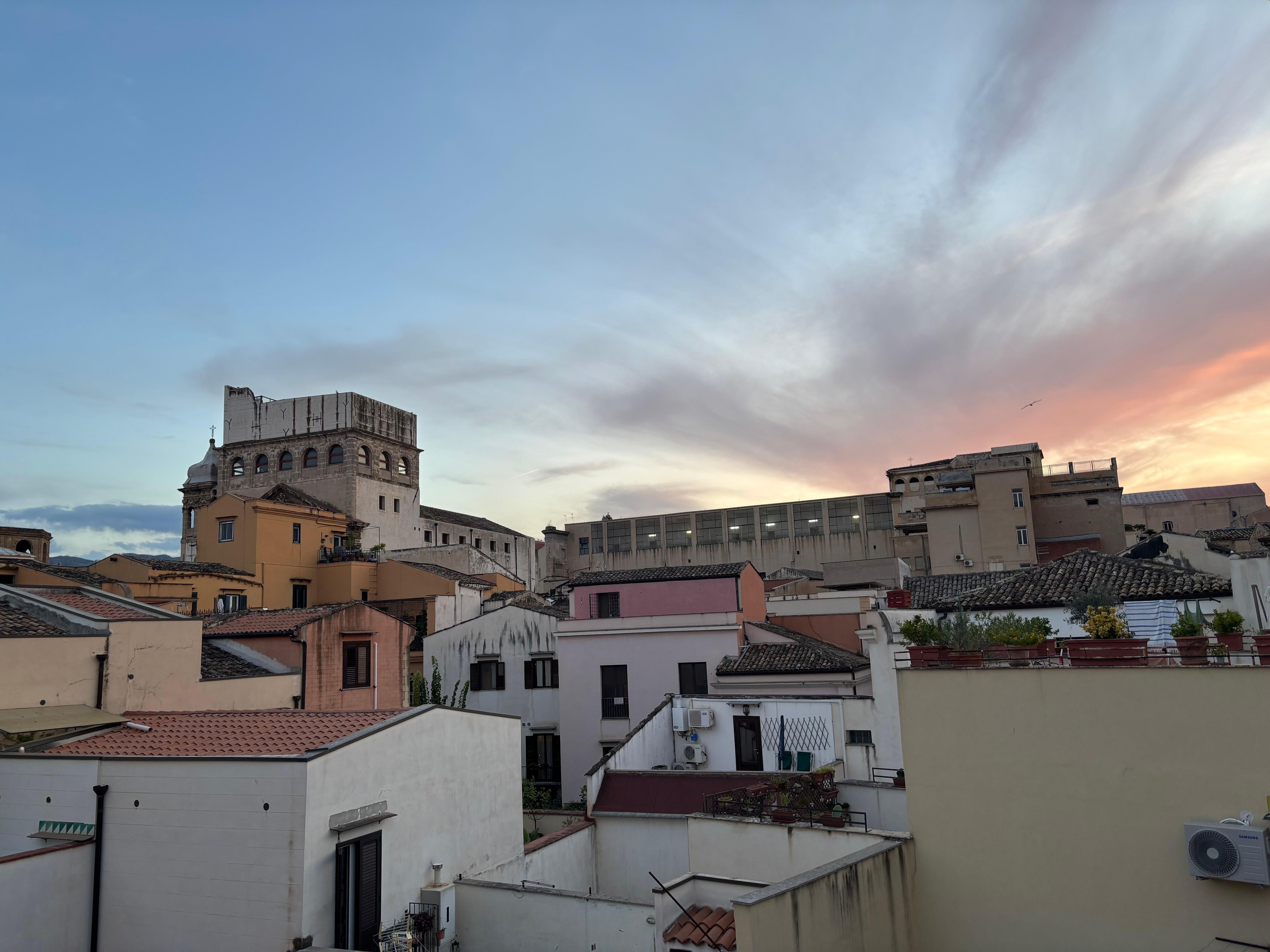 Sunset on the terrace 