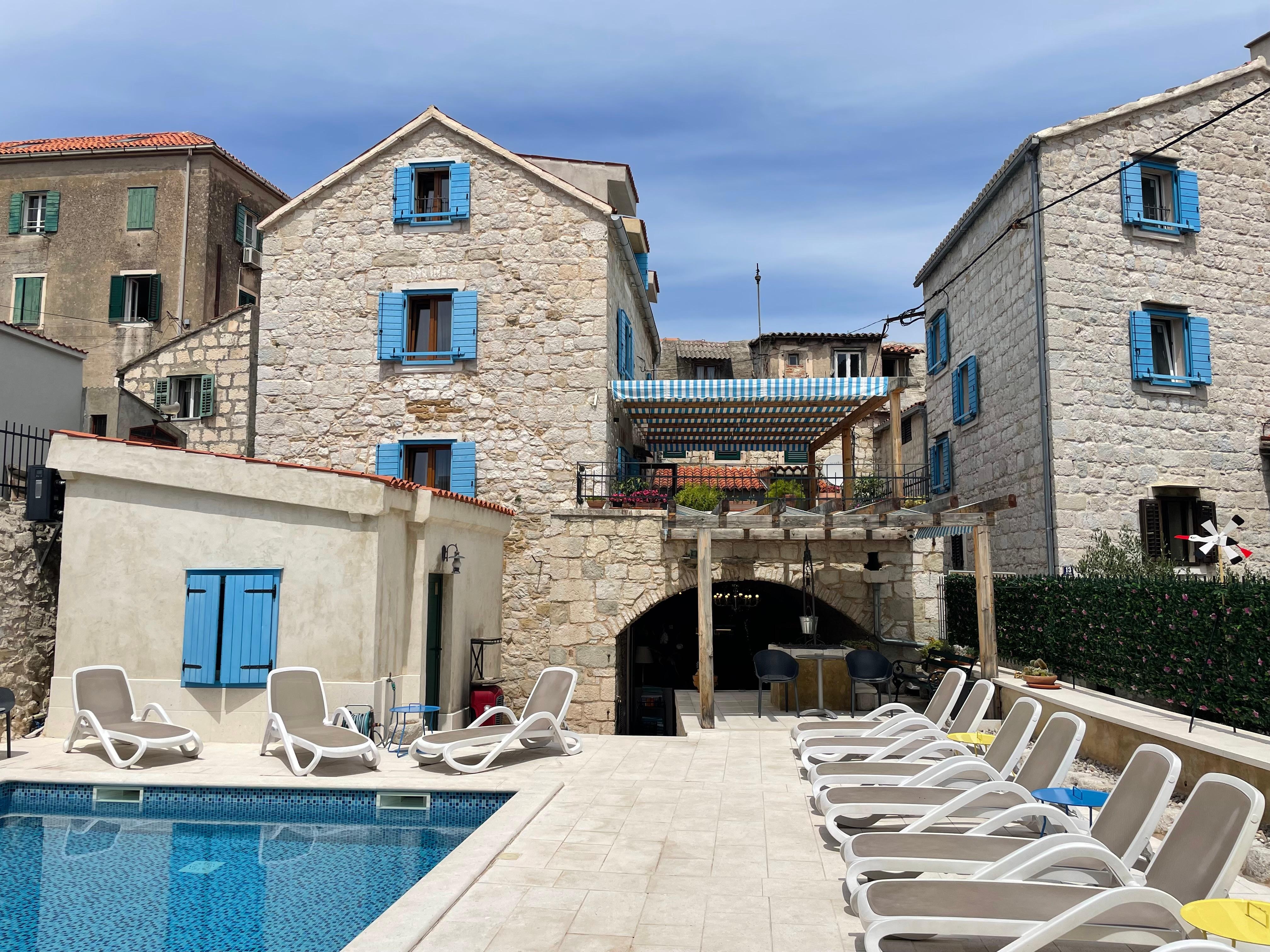 Hotel pool area